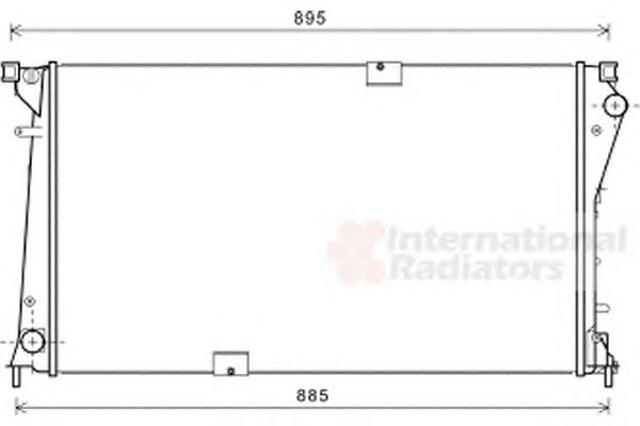 VAN WEZEL 43002490 Радиатор охлаждения двигателя в наличии Харьков