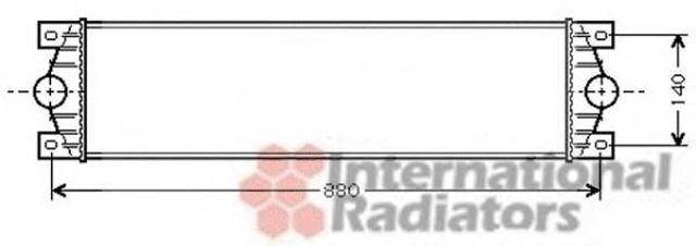 Радиатор интеркуллера 43004359 VAN WEZEL