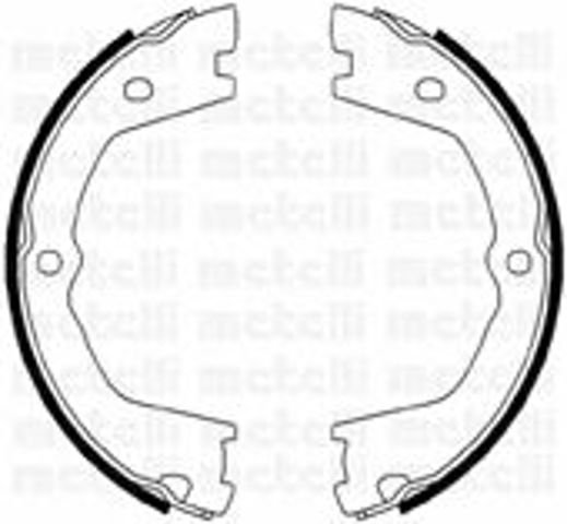 Барабанные тормозные колодки 530086 METELLI