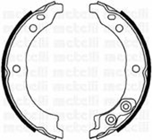 Тормозные колодки стояночного тормоза 530089 METELLI