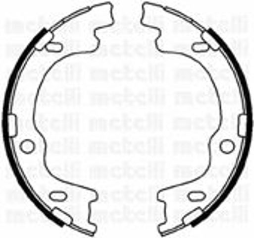 Колодки стояночного тормоза 530185 METELLI