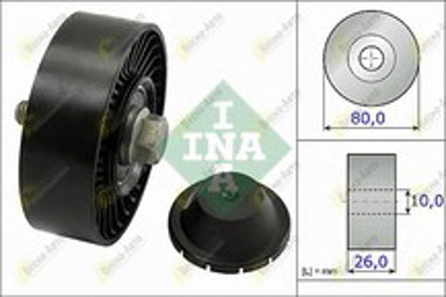 INA 532051210 Ролик приводного ремня паразитный в наличии Черновцы