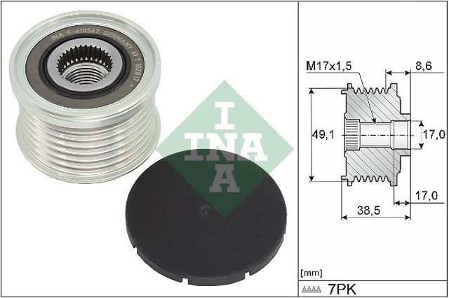 INA 535034410 Шкив генератора в наличии Ирпень