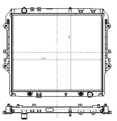 NRF 550032 Радиатор в наличии Киев