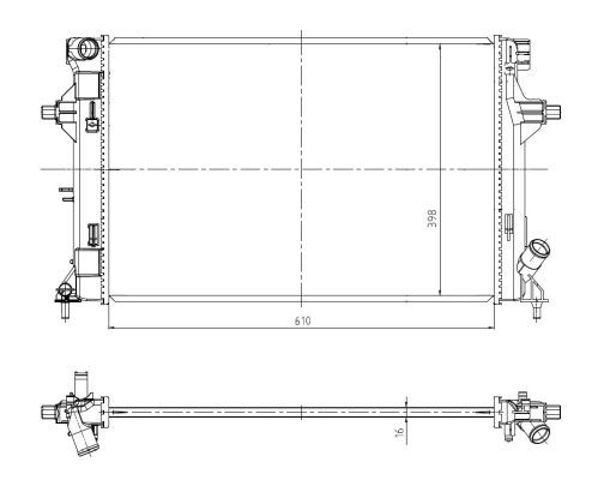 NRF 550035 Радиатор в наличии Львов