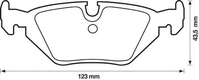 Комплект тормозных колодок, дисковый тормоз 571527J