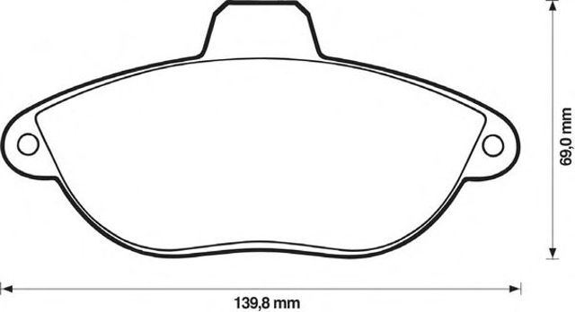Комплект тормозных колодок, дисковый тормоз 571843J