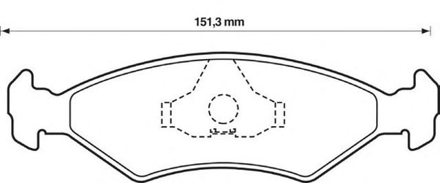 Комплект тормозных колодок, дисковый тормоз 571914J