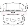 Колодки на тормоз задний дисковый 572547J BENDIX