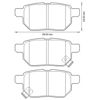 Колодки на тормоз задний дисковый 572632J BENDIX