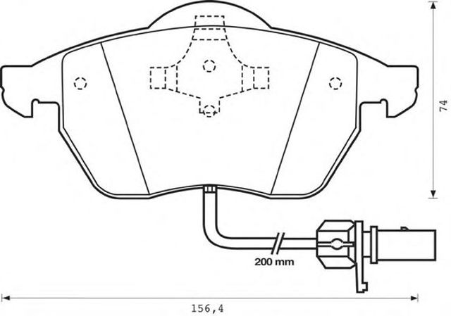 Комплект тормозных колодок, дисковый тормоз 573022J