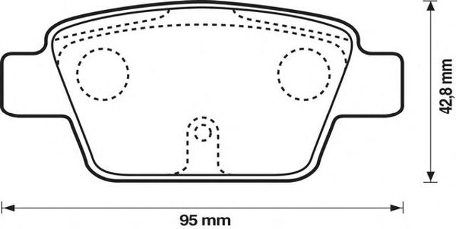 Комплект тормозных колодок, дисковый тормоз 573105J