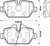 Колодки тормозные задние, дисковые 573136J BENDIX