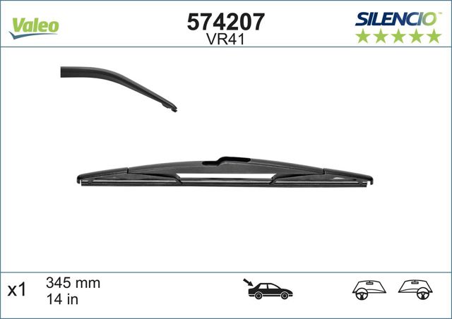 VALEO 574207 Рычаг-поводок стеклоочистителя заднего стекла в наличии Полтава