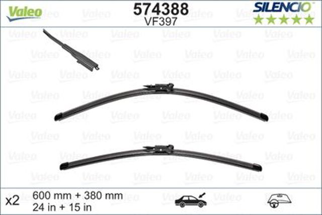 VALEO 574388 Щетка-дворник лобового стекла, комплект из 2 шт. в наличии Житомир