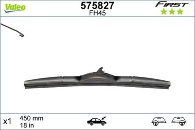 VALEO 575827 Щетка-дворник лобового стекла пассажирская в наличии Харьков