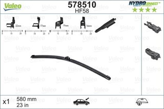 VALEO 578510 Щетка-дворник лобового стекла водительская в наличии Павлоград