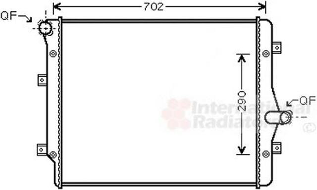 VAN WEZEL 58002208 Радиатор охлаждения двигателя в наличии Днепр