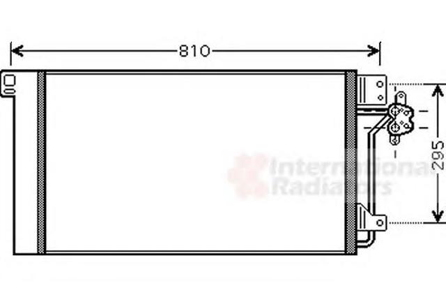Трубопроводы и радиатор кондиционера 58005236 VAN WEZEL