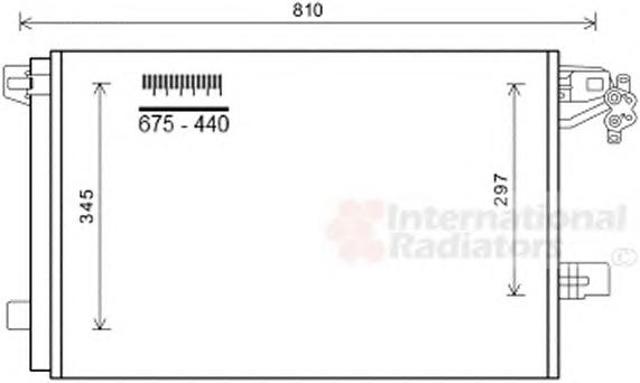 Трубопроводы и радиатор кондиционера 58005328 VAN WEZEL