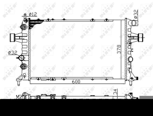 Радиатор 58178A NRF