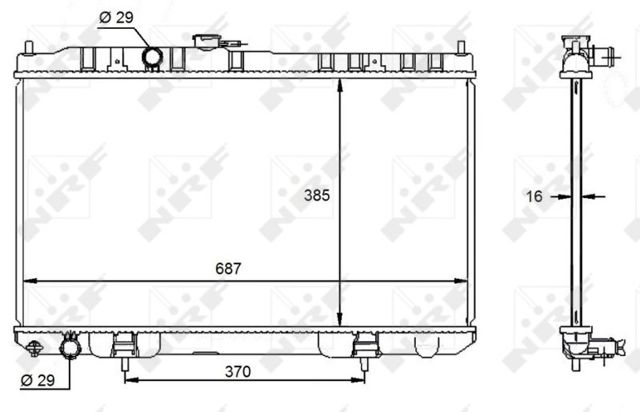 NRF 59099 Радиатор в наличии Киев