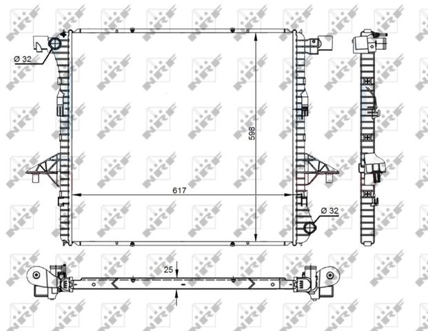 Радиатор 59145A NRF