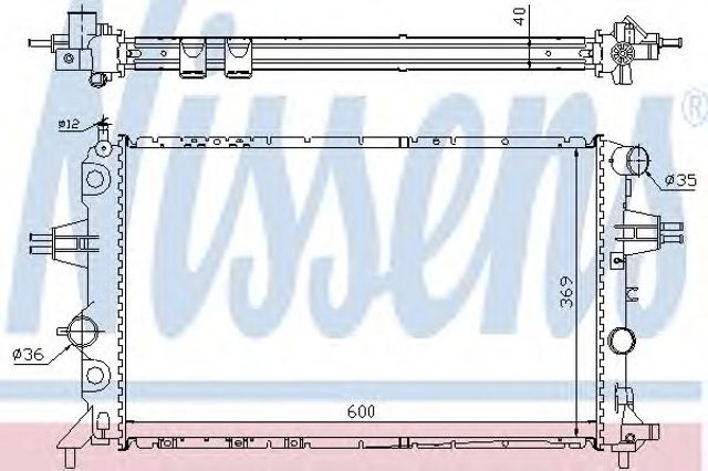 Радиатор охлаждения 63249A NISSENS