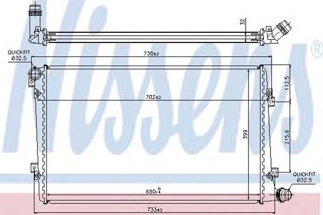 Радиатор Шкода Суперб II