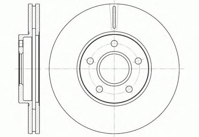Диск тормозной передний Ford Connect