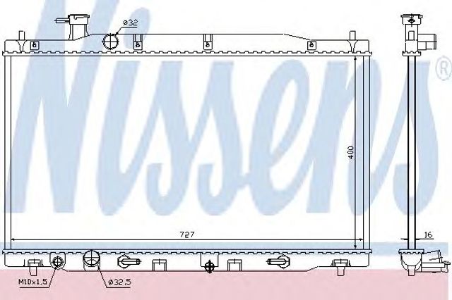 Радиатор основной 68139 NISSENS