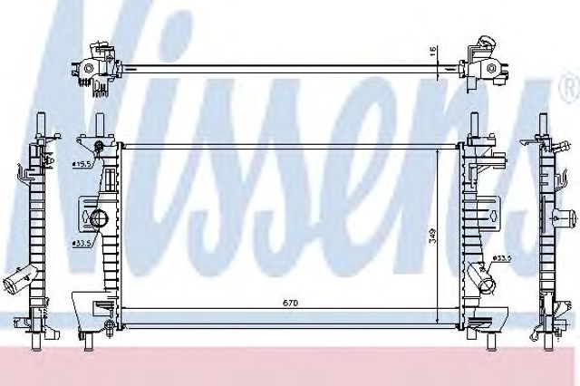 NISSENS 69237 Радиатор в наличии Винница