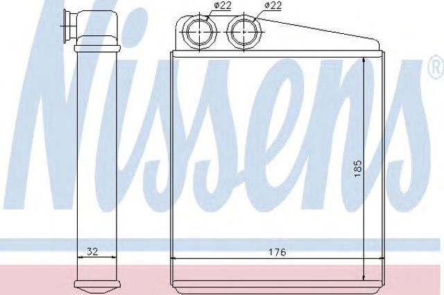 NISSENS 70228 Радиатор печки в наличии Чернигов