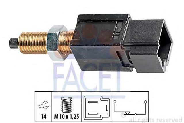 Выключатель фонаря сигнала торможения| выключатель, привод сцепления (tempomat) 71052