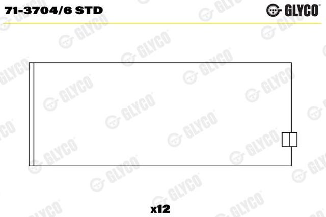 Подшипники скольжения 7137046STD GLYCO