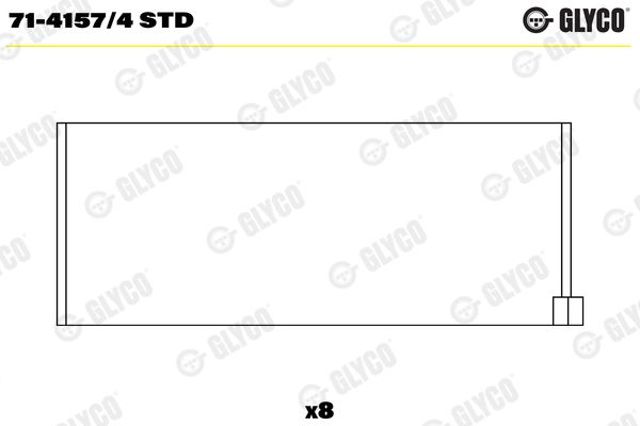 Подшипники скольжения 7141574STD GLYCO
