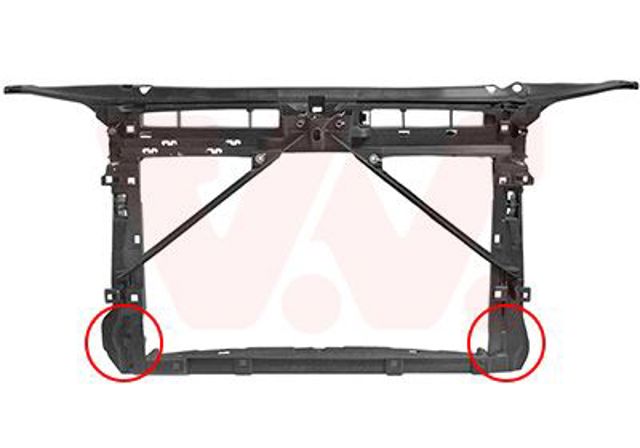 Монтажная панель крепления фар 7624678 VAN WEZEL