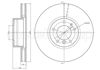 Передний тормозной диск 800693C CIFAM