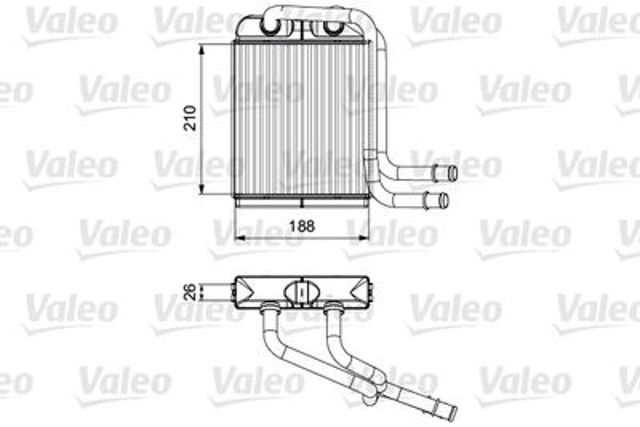 Радиатор отопителя Volkswagen Transporter T6