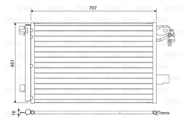 VALEO 814461 Радиатор кондиционера в наличии Черновцы