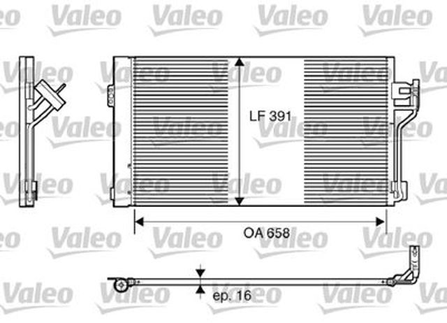 817842 VALEO Радиатор кондиционера купить в Винница