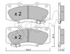 Колодки тормозные передние дисковые 8229370 CIFAM