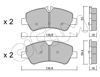 Колодки тормозные дисковые комплект 8229910 CIFAM