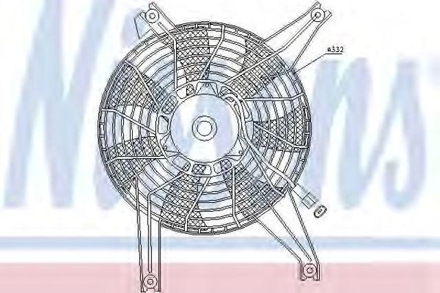 Вентилятор, система охолодження двигуна 85383