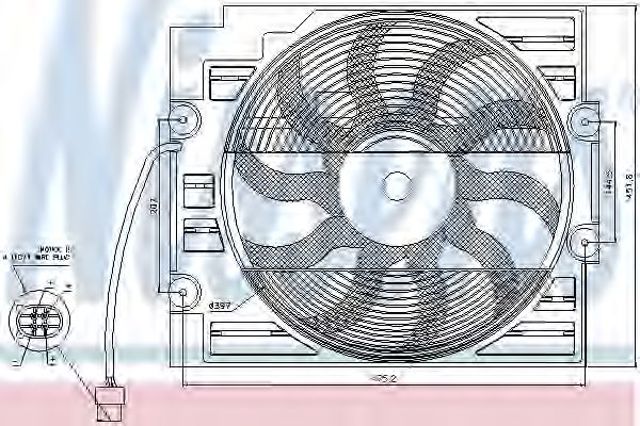 Вентилятор, система охолодження двигуна 85421
