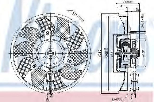 Вентилятор, система охолодження двигуна 85548