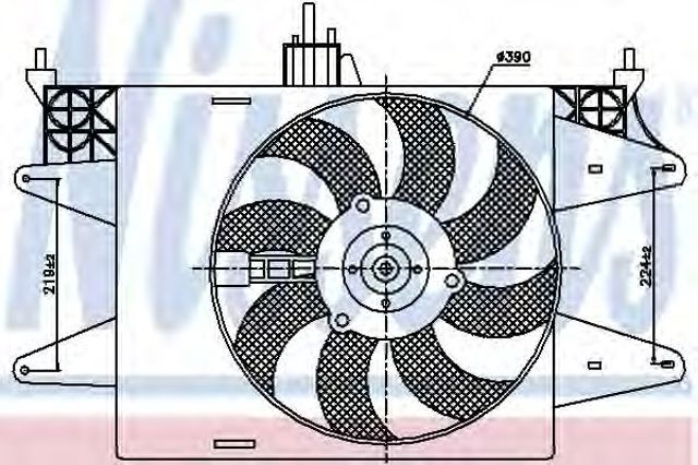 Вентилятор, система охолодження двигуна 85572