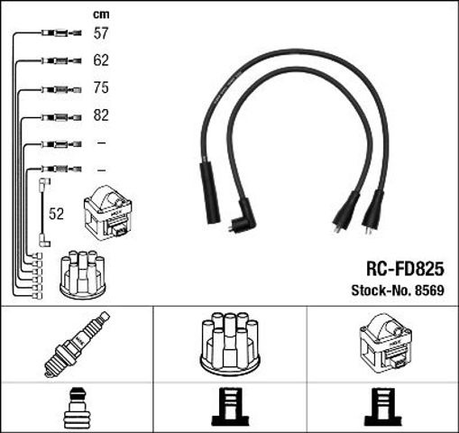 Комплект проводов зажигания 8569