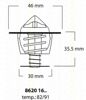 Термостат отключающий клапан 86201691 TRISCAN