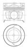 Поршень в комплекте на 1 цилиндр 2-й ремонт 8712340740 NURAL